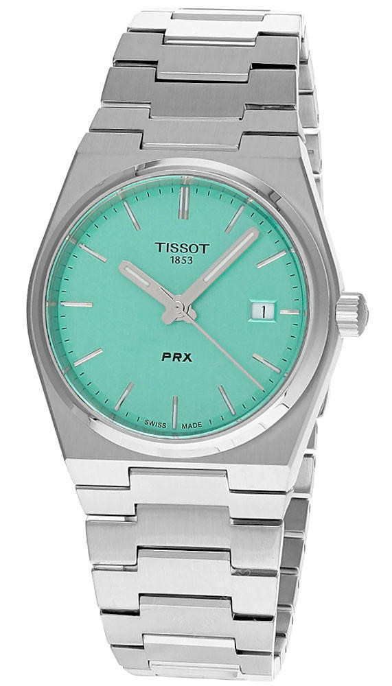 TISSOT PRX 35MM Quartz SS Light Green Dial Unisex Watch T137.210.11.091.00 / T1372101109100