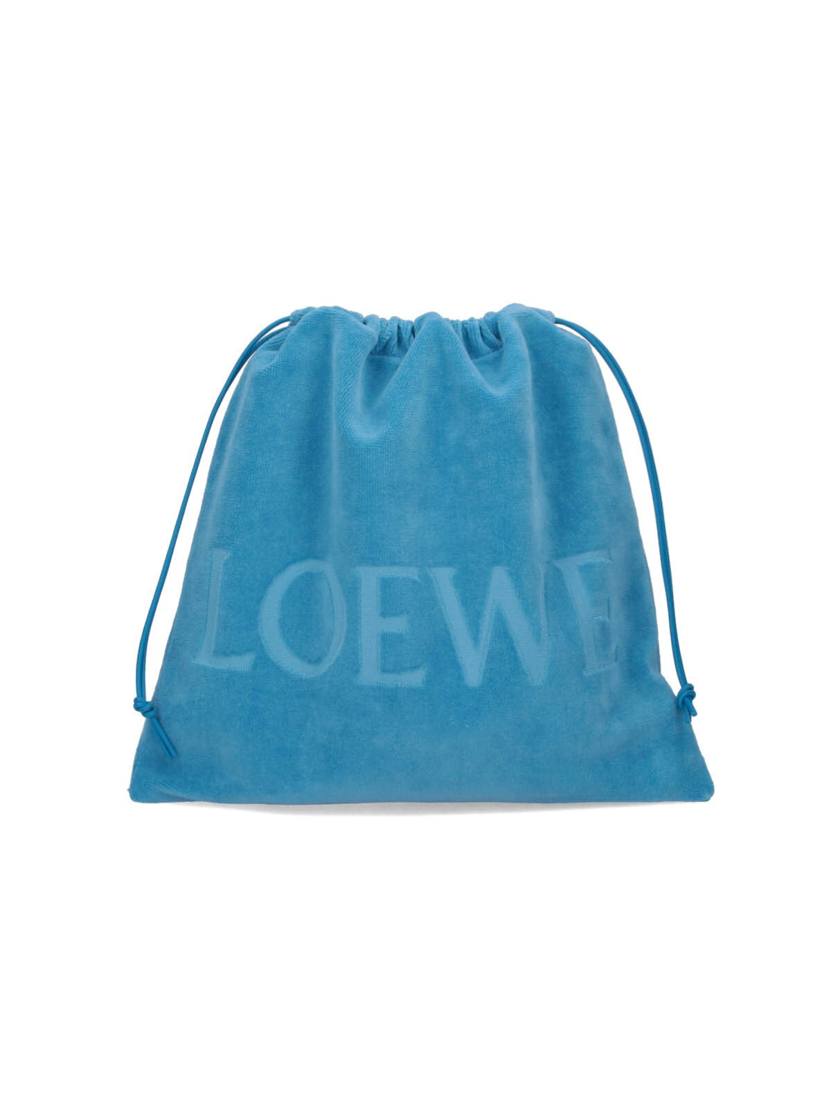 Loewe 宝拉的伊维萨岛Logo毛巾布手拿包