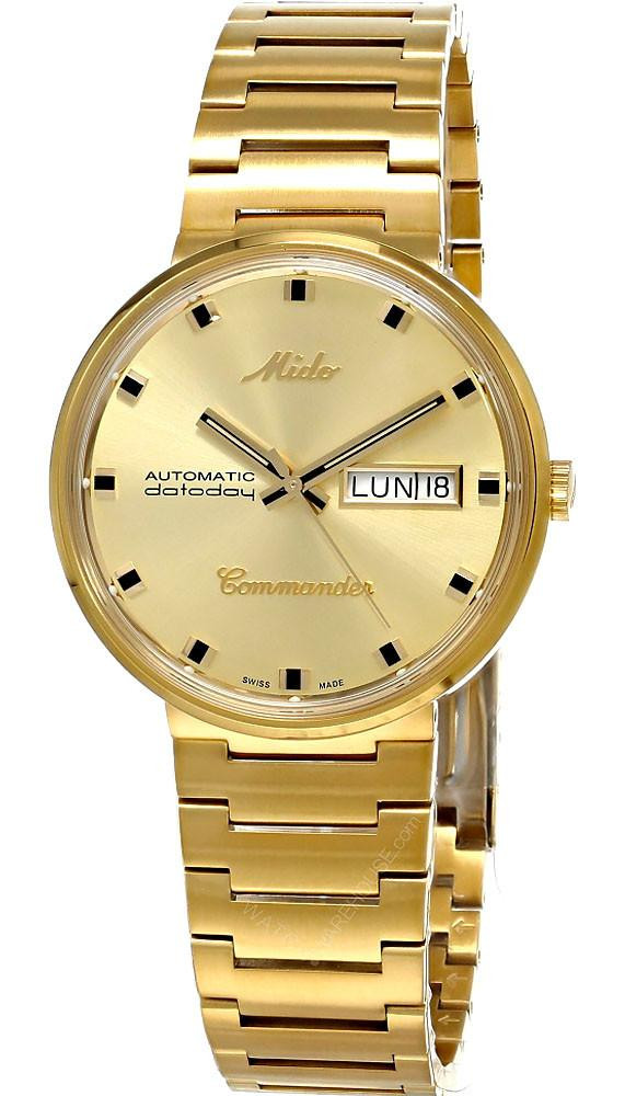 MIDO Commander Vintage 1959 Automatic Gold 37MM Men's Watch M8429.3.22.23 / M842932223
