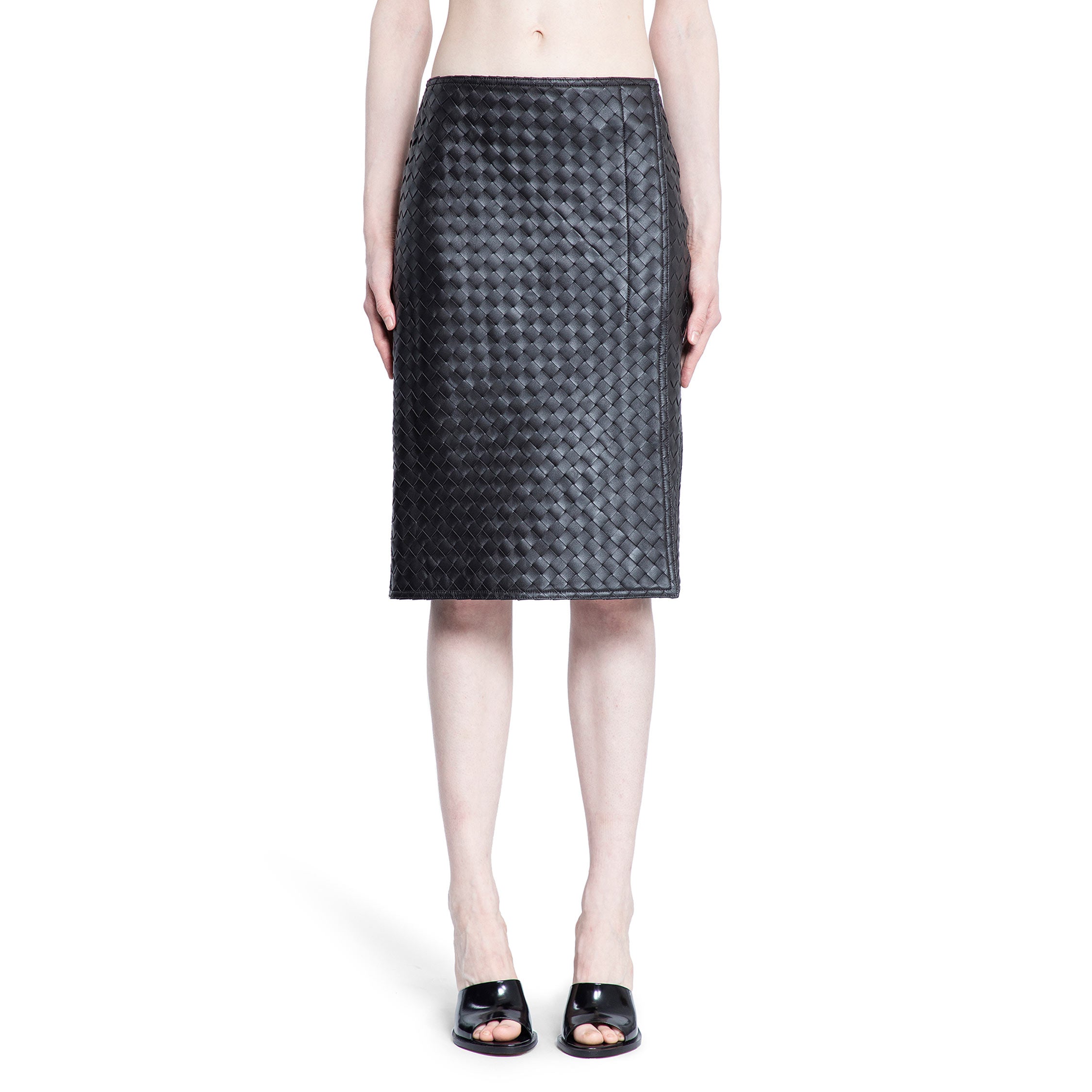 BOTTEGA VENETA WOMAN BROWN SKIRTS
