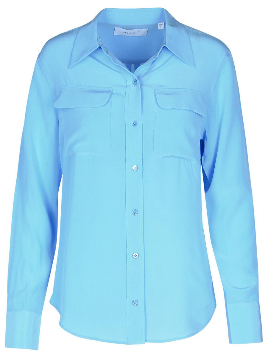 Equipment Light Blue Silk Shirt