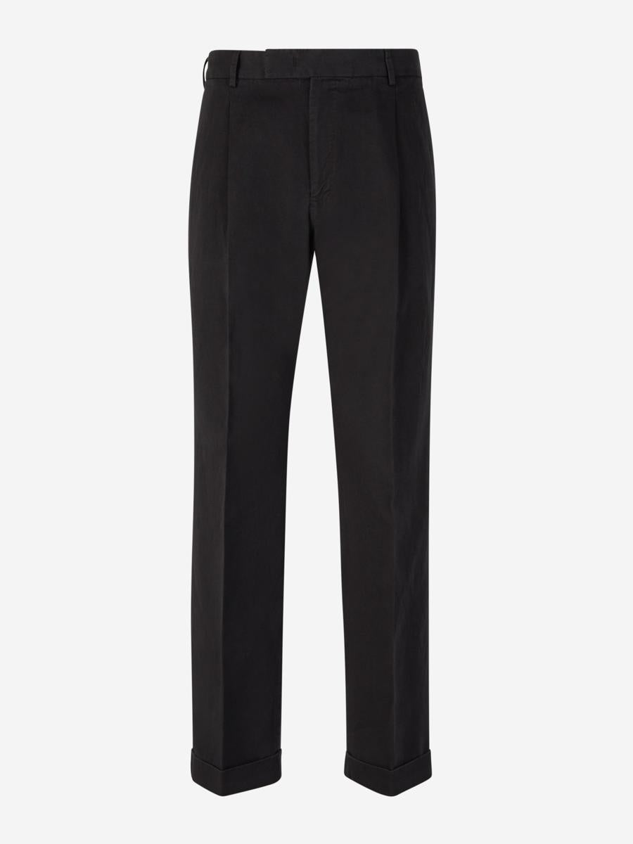 Pt Torino Cotton Formal Trousers
