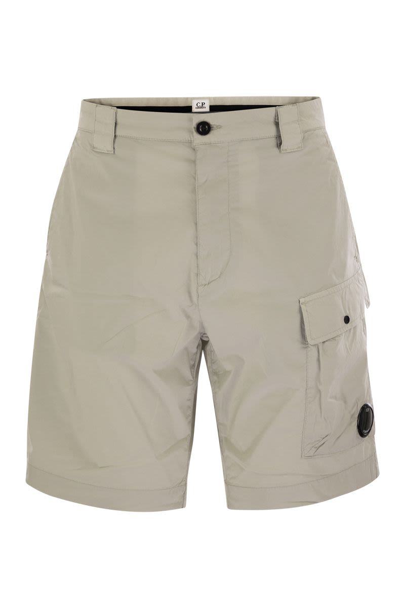 C. P. Company Cotton Cargo Shorts With Lens