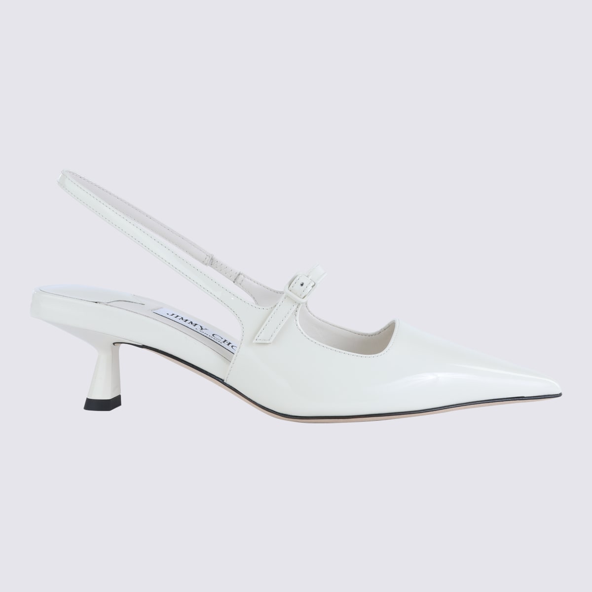 Jimmy Choo 白色皮革高跟鞋