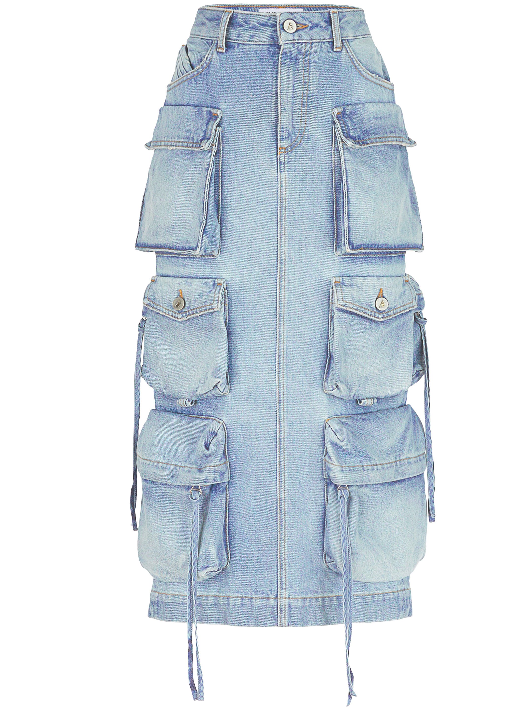 Cargo midi skirt