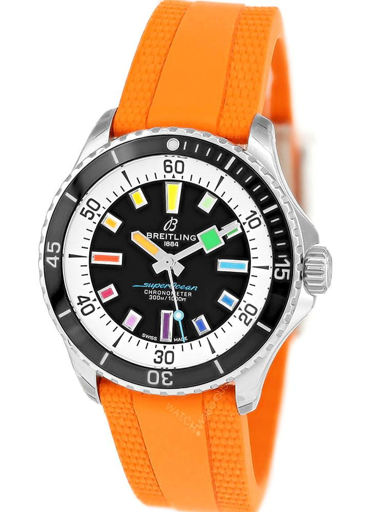 BREITLING Superocean Automatic 42MM Black Dial Men's Watch A17375211B2S3