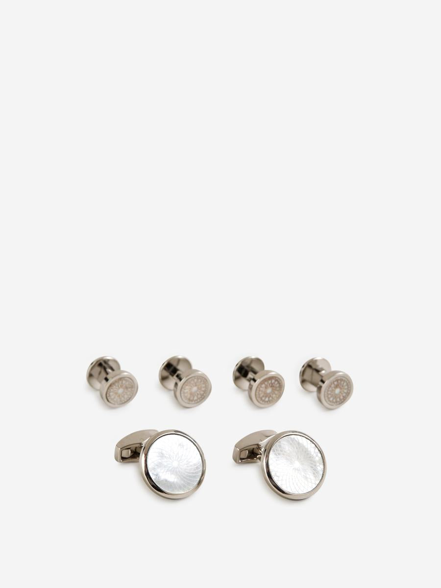 Tateossian Rotondo Guilloche Cufflinks