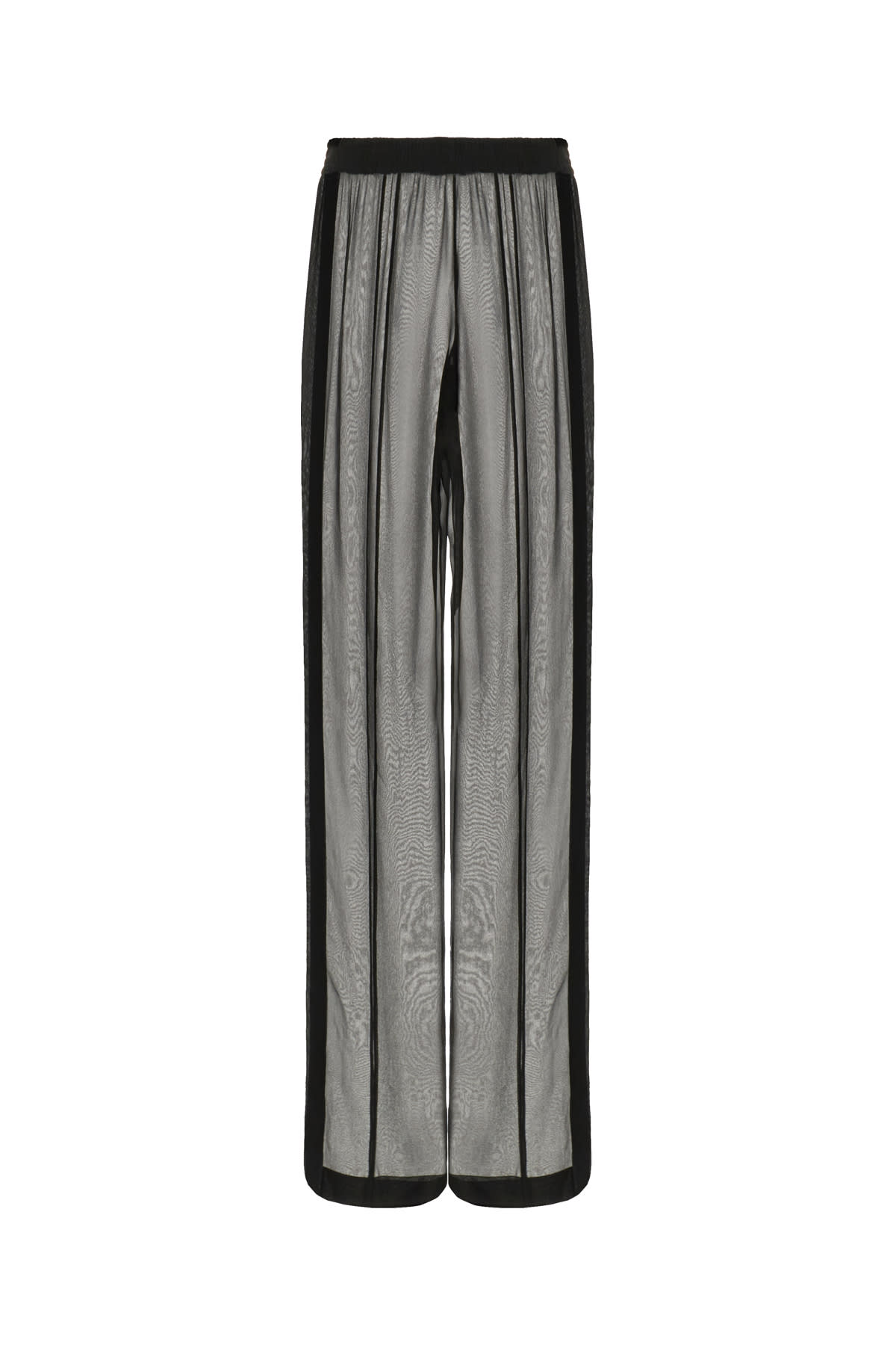 Saint Laurent 黑色丝绸裤子