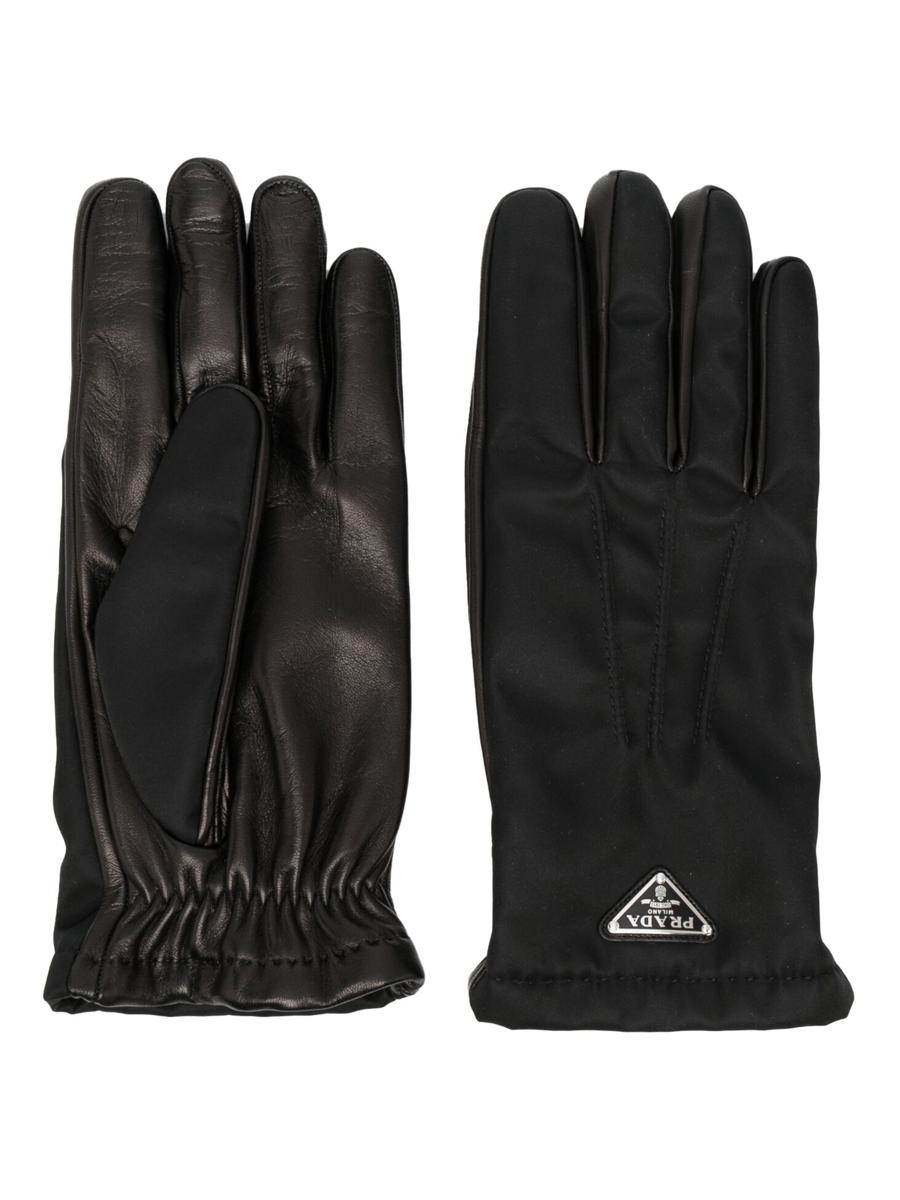 Prada Fabric And Tassel Gloves Accessories