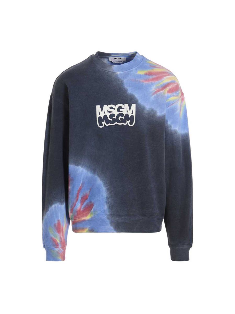 Msgm Logo印花扎染卫衣 Burro Studio联名款