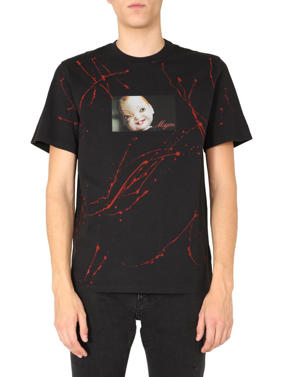 Msgm Crew Neck T-Shirt