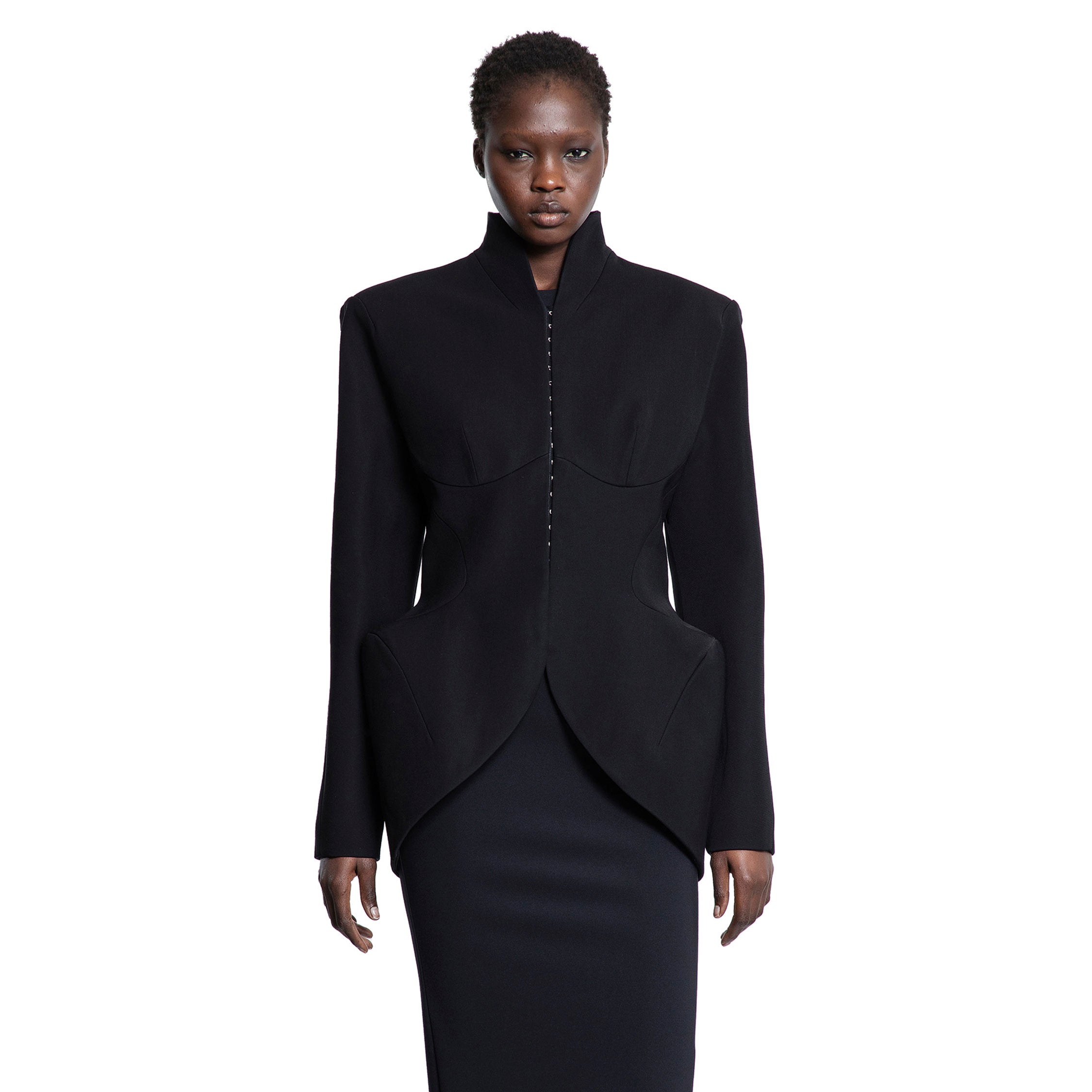 MUGLER WOMAN BLACK BLAZERS
