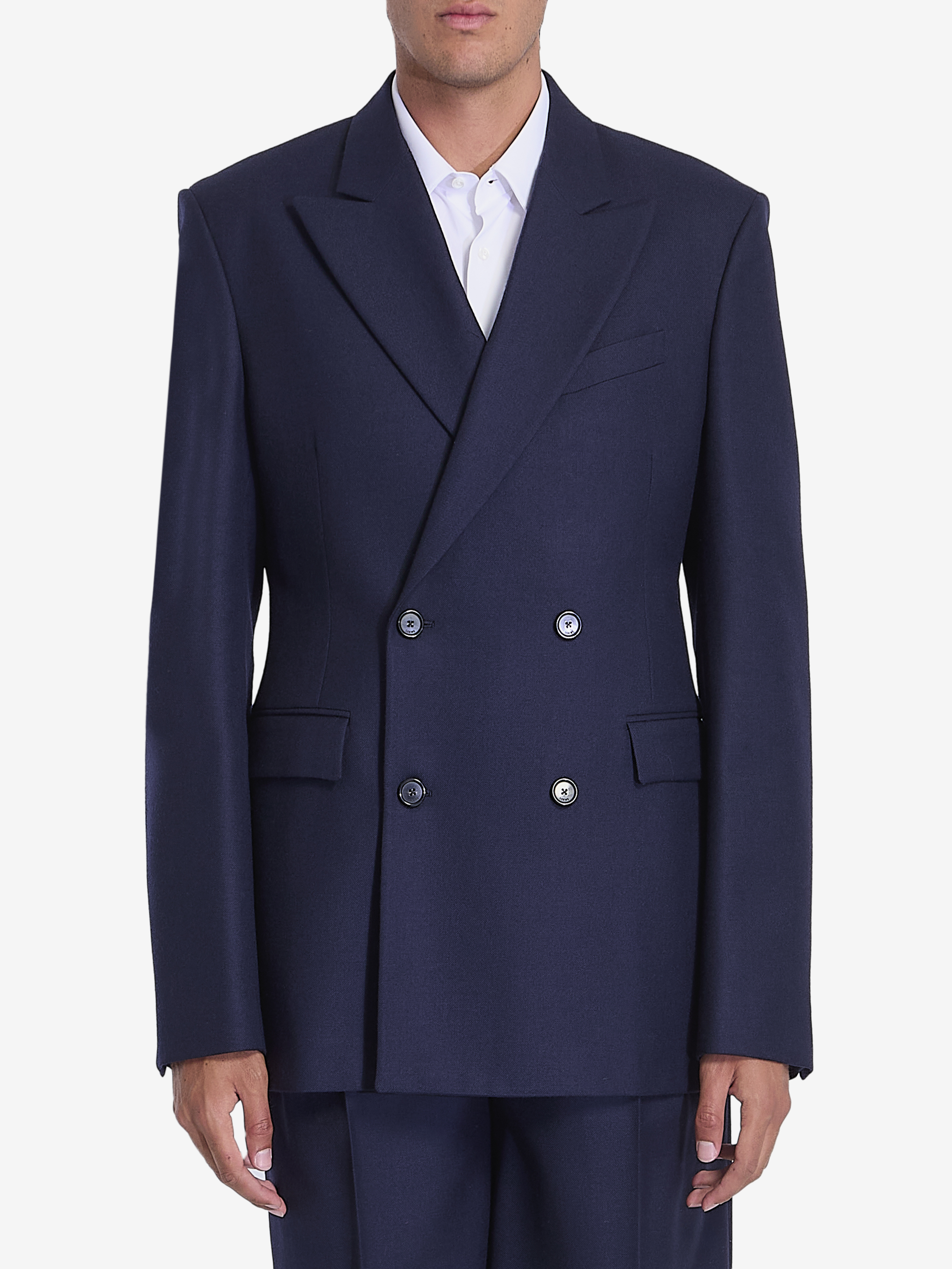 Wool doublebreasted jacket