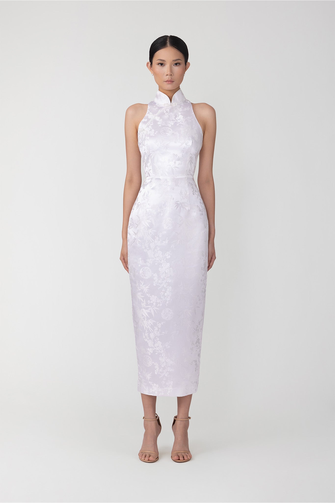 Jill Chinese Jacquard Pencil Dress
