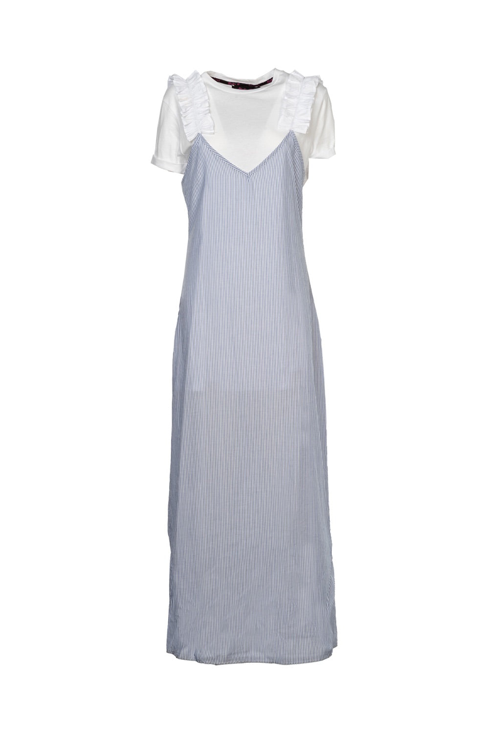 GIULIA N COUTURE Abito Azzurro con T恤