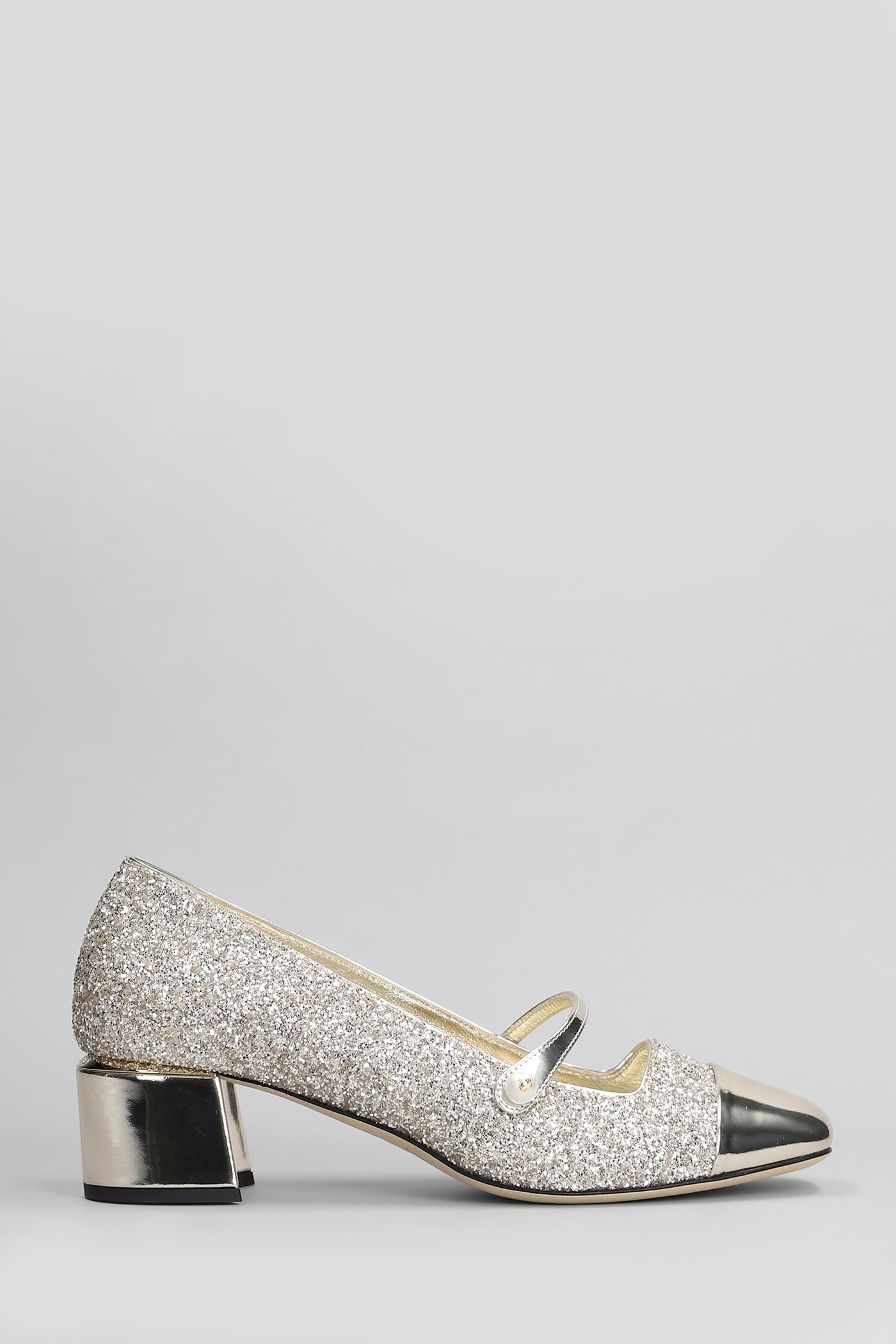 Jimmy Choo Elisa 45 Pumps In Gold Glitter