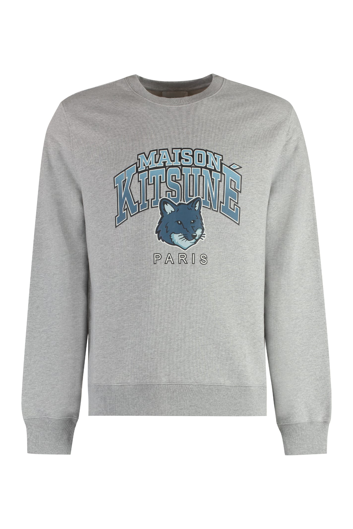 Maison Kitsuné Campus Fox Printed Cotton Sweatshirt