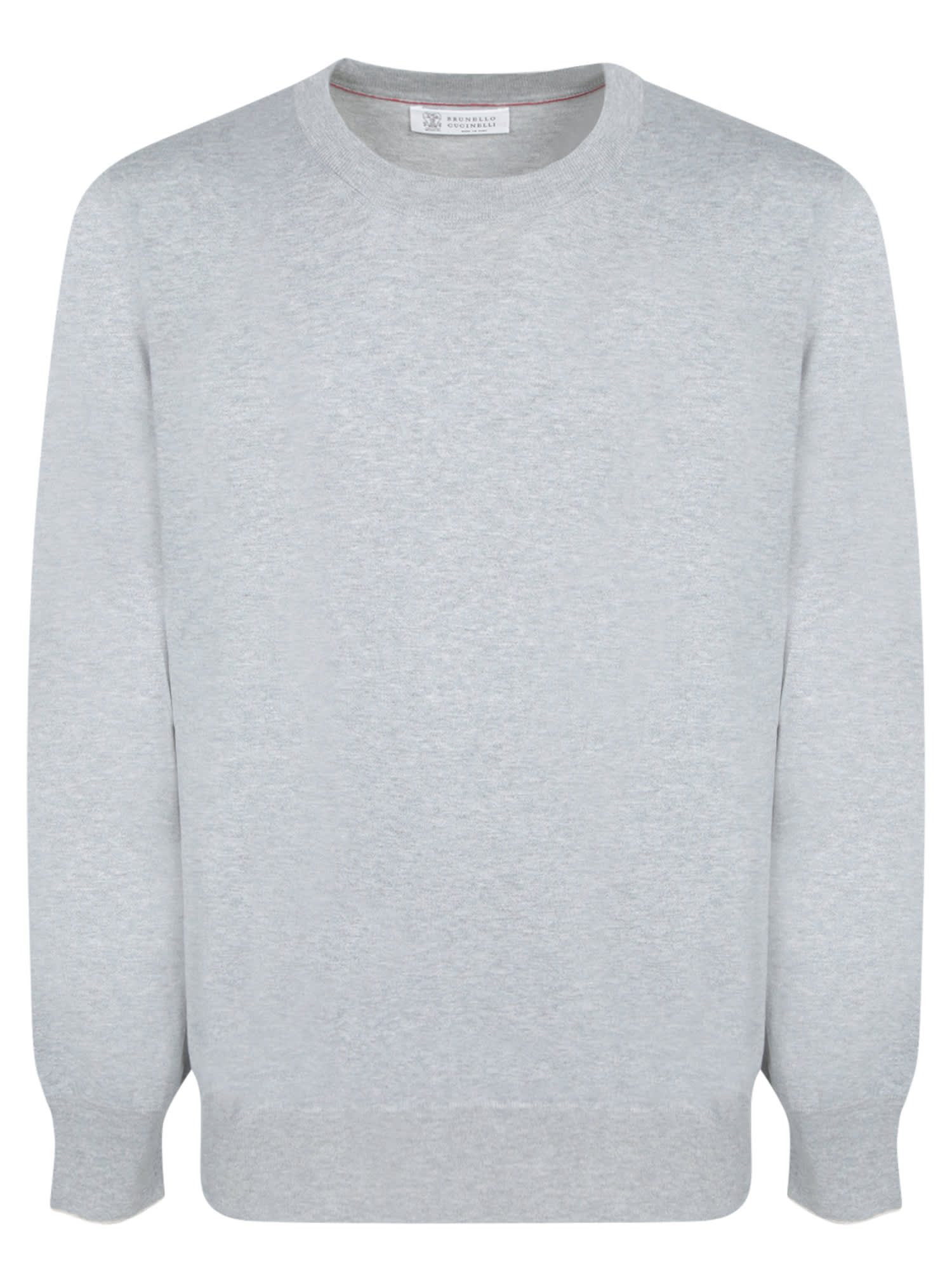 Brunello Cucinelli Grey Cotton Sweater