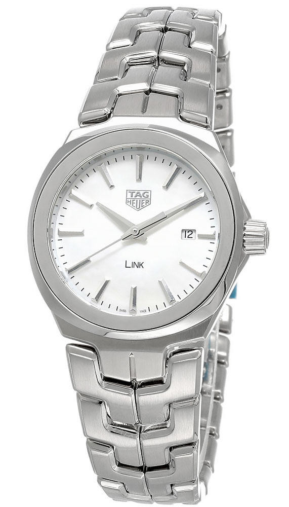 TAG HEUER Link 32MM SS Mother of Pearl Women's Watch WBC1310.BA0600