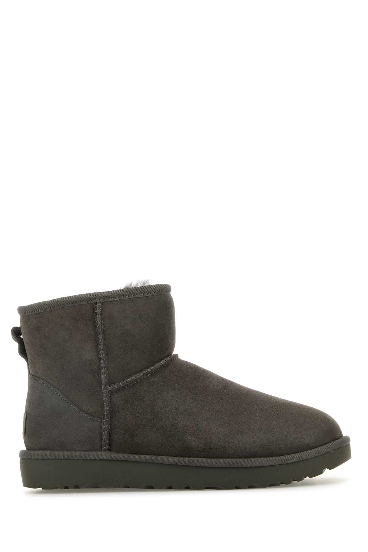 UGG Grey Suede Classic Mini Ii Ankle Boots
