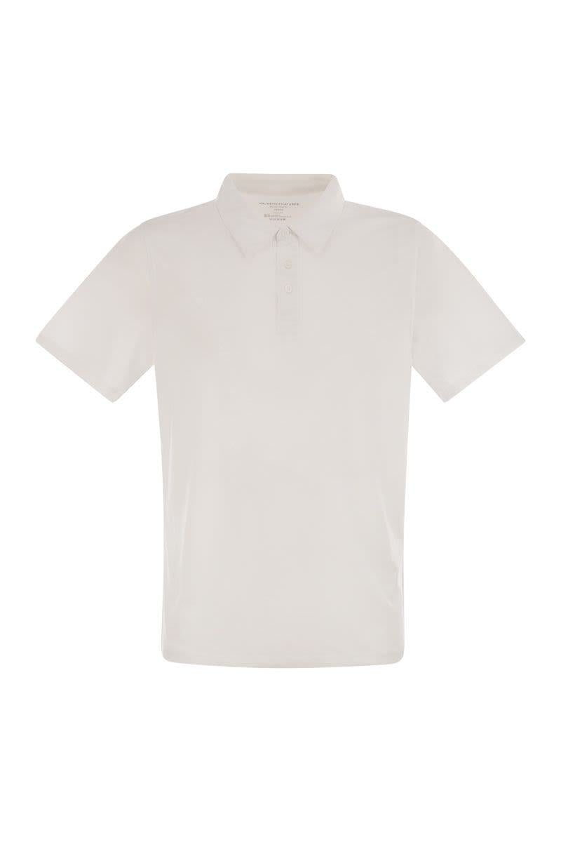 Majestic Filatures Cotton And Lyocell Polo Shirt