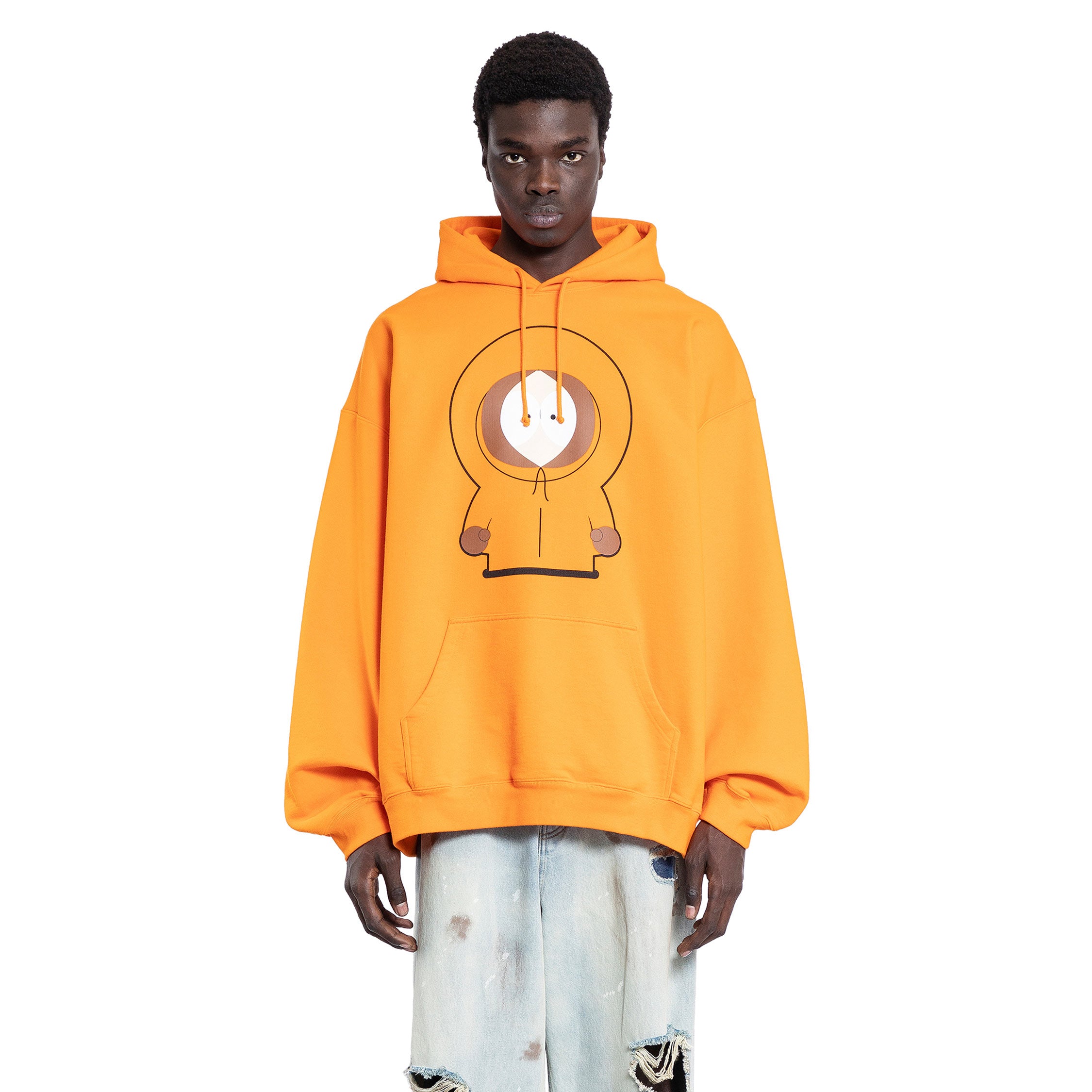 VETEMENTS MAN ORANGE SWEATSHIRTS