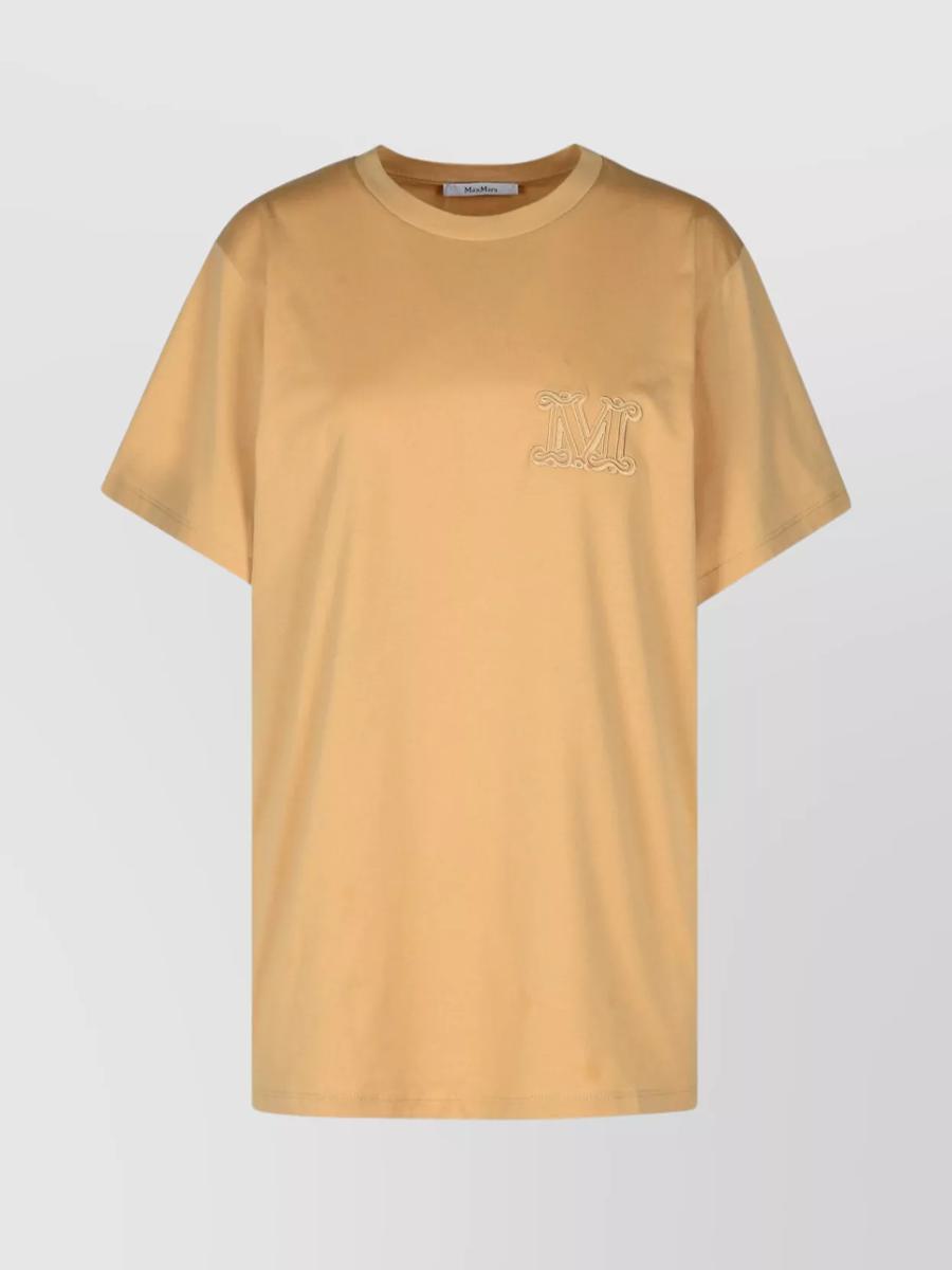 Max Mara Cotton T-Shirt With Logo