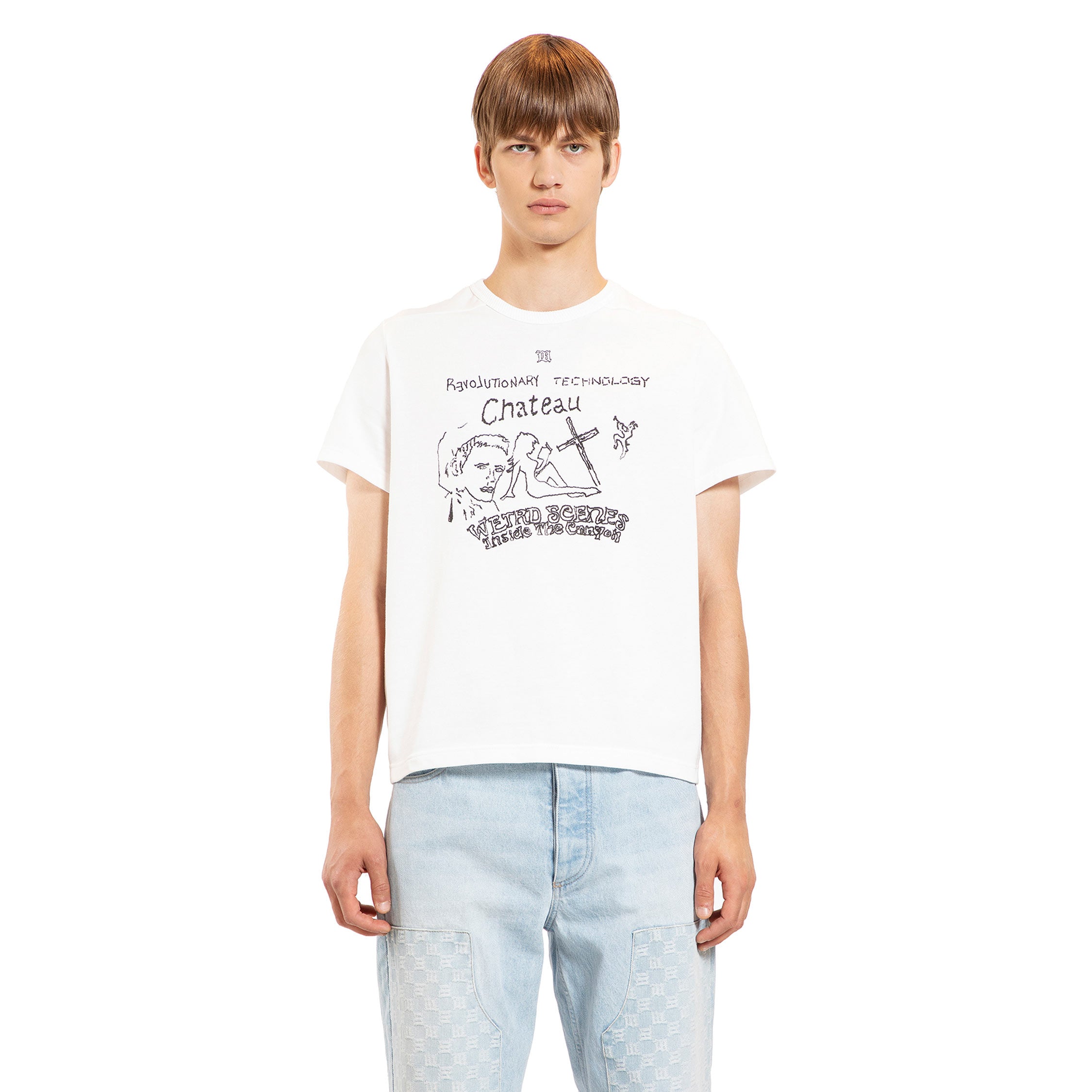 MISBHV MAN WHITE T-SHIRTS & TANK TOPS