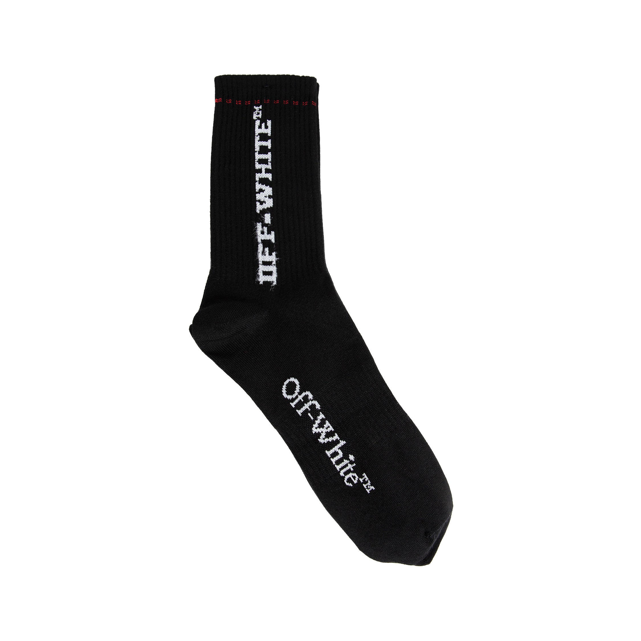 OFF-WHITE MAN BLACK SOCKS