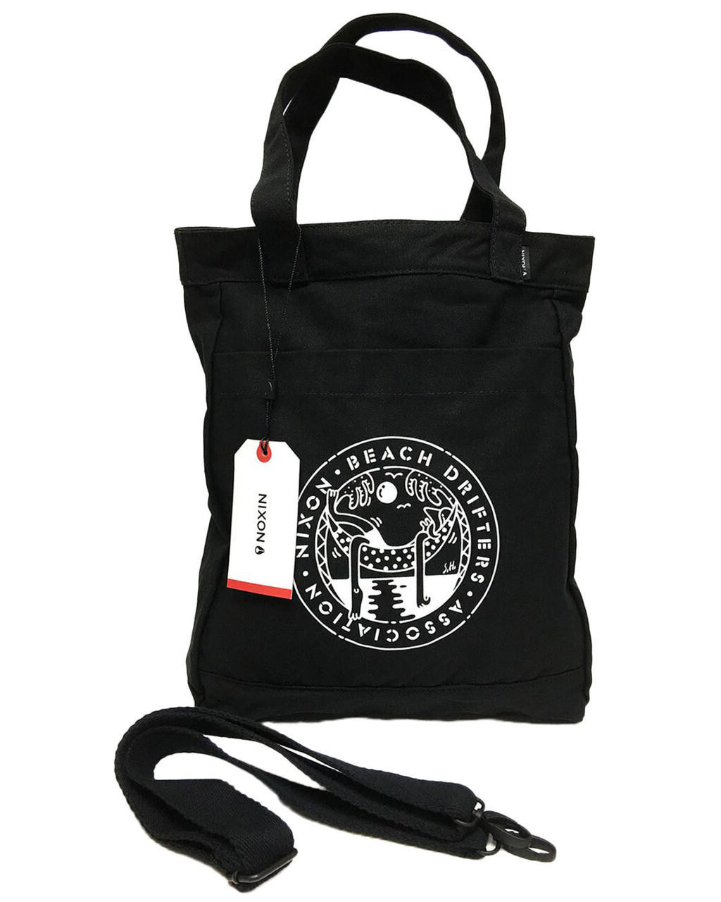 NIXON City Tote Canvass Beach Magnetic Snap Closure Bag C2255-2273-00