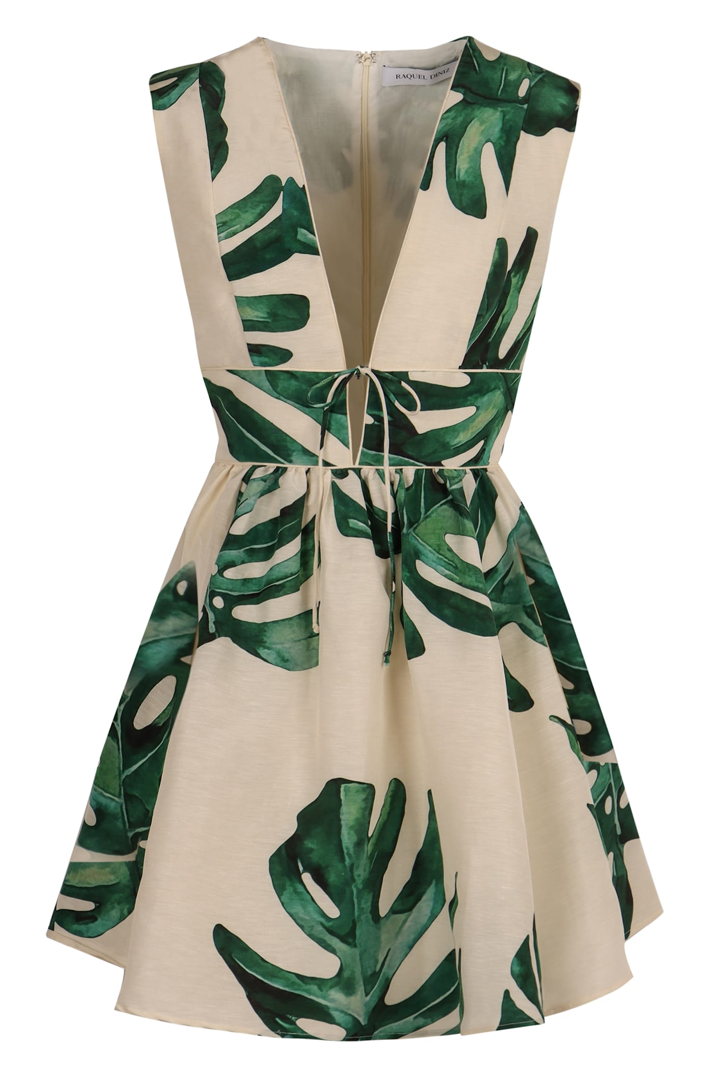 Raquel Diniz Linen And Silk Dress