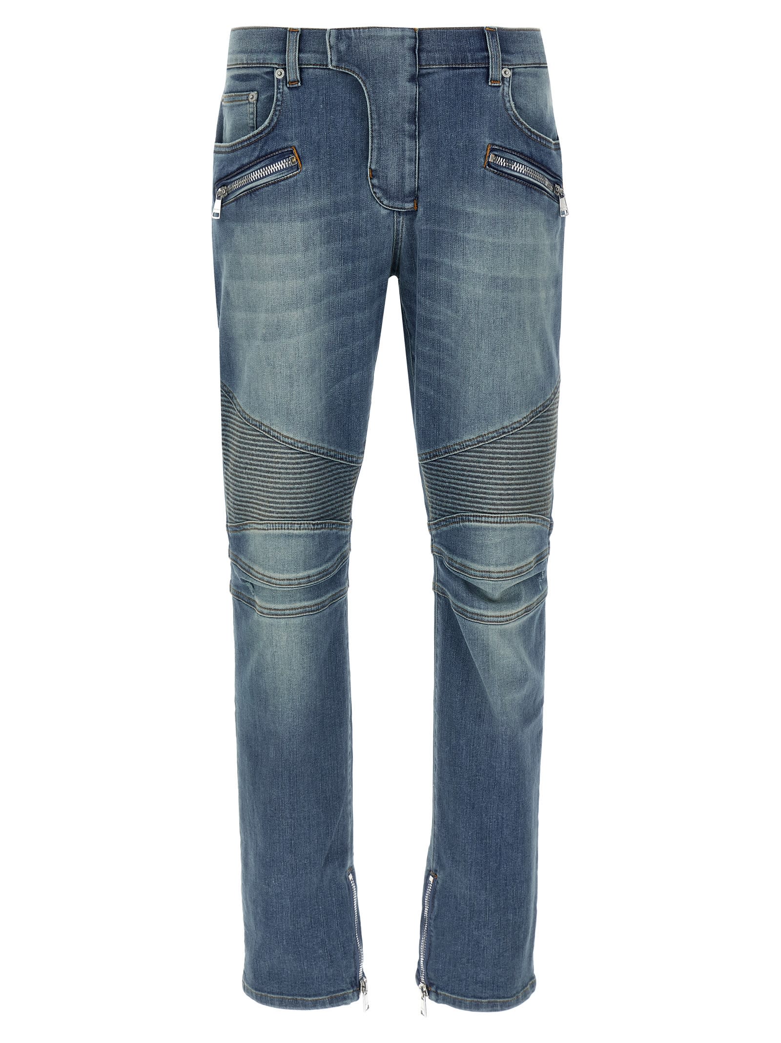Balmain 机车牛仔裤