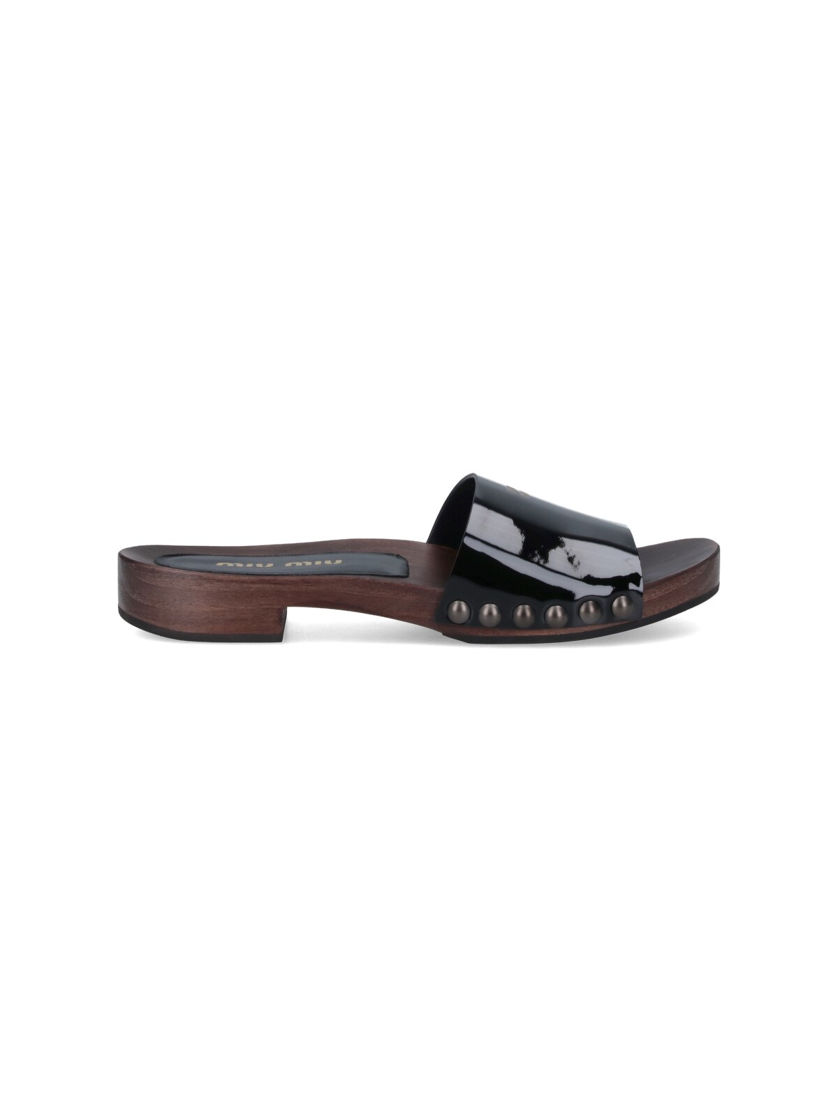 miu miu Logo Clogs