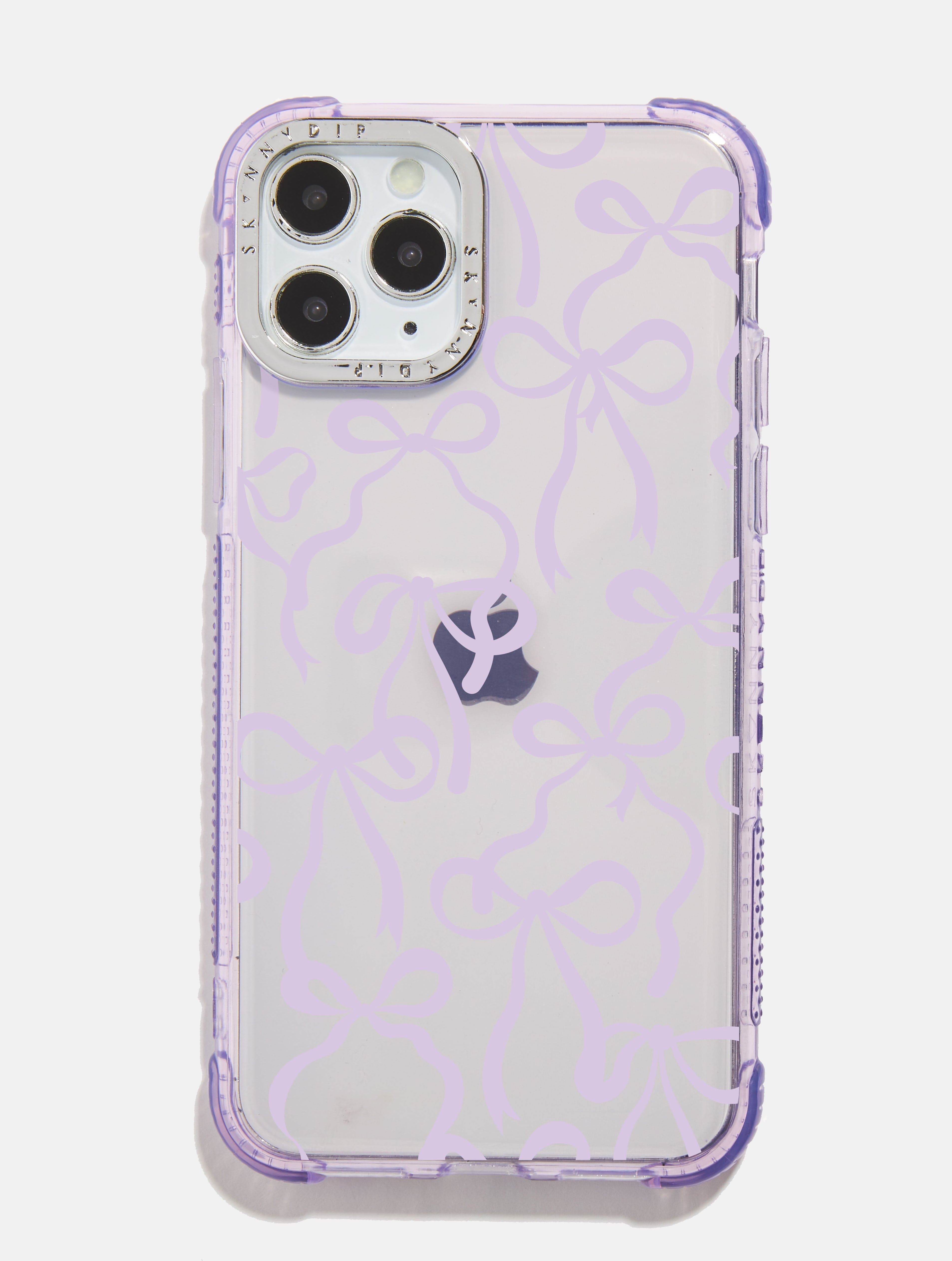Lilac Bows Shock i Phone Case, i Phone 12 / 12 Pro Case