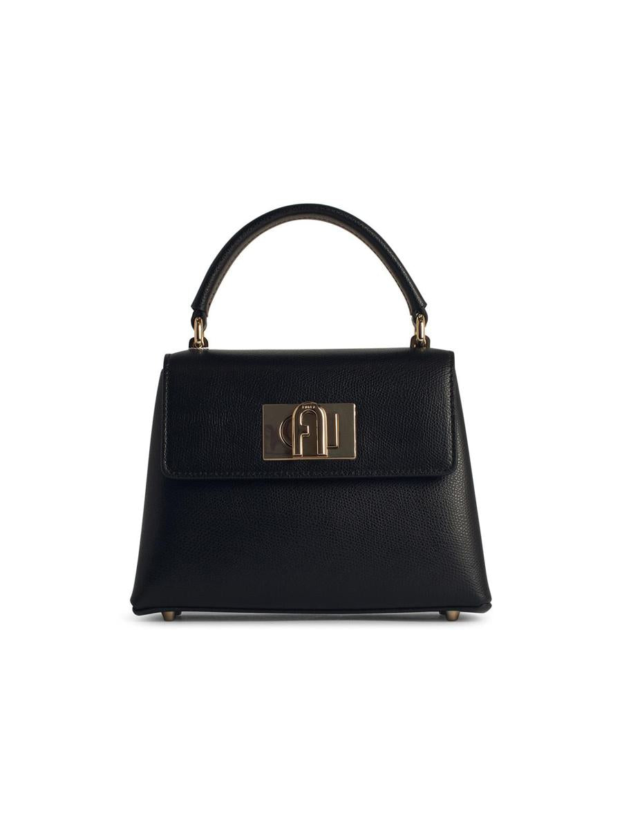 Furla '1927' Mini Bag In Black Leather