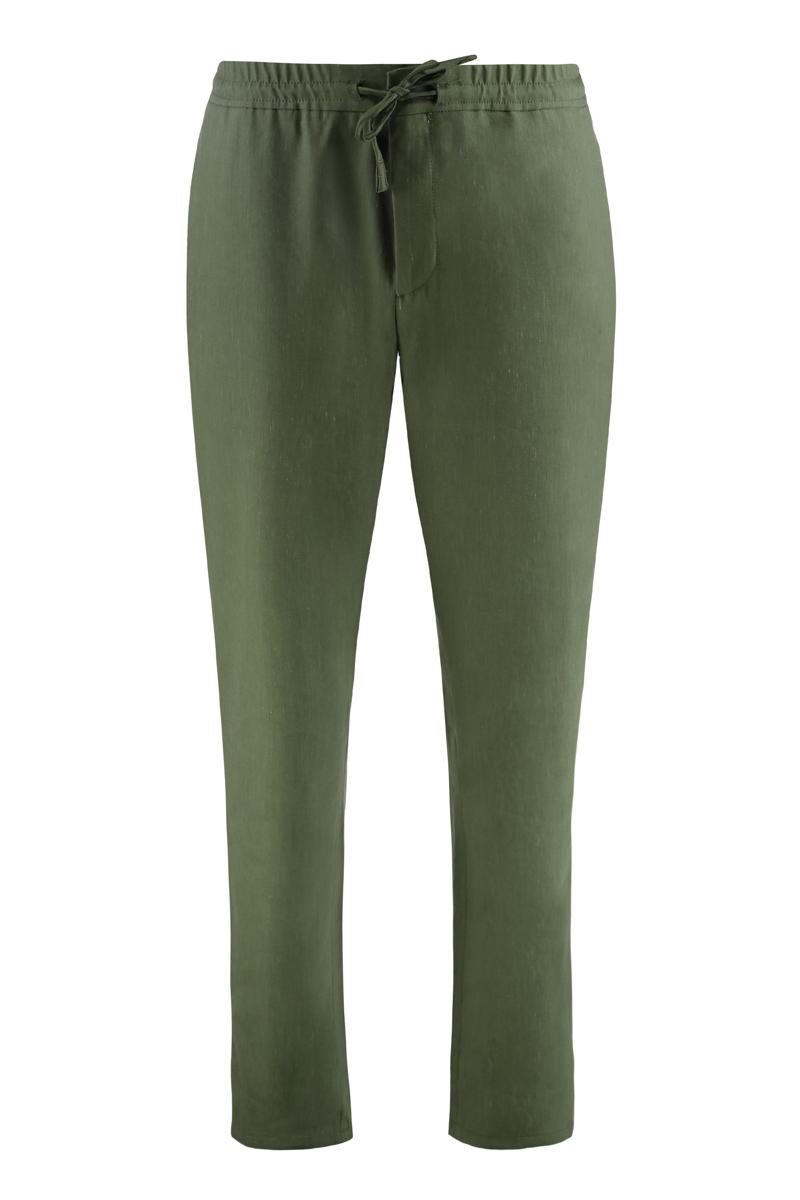 Canali 羊毛混纺西裤