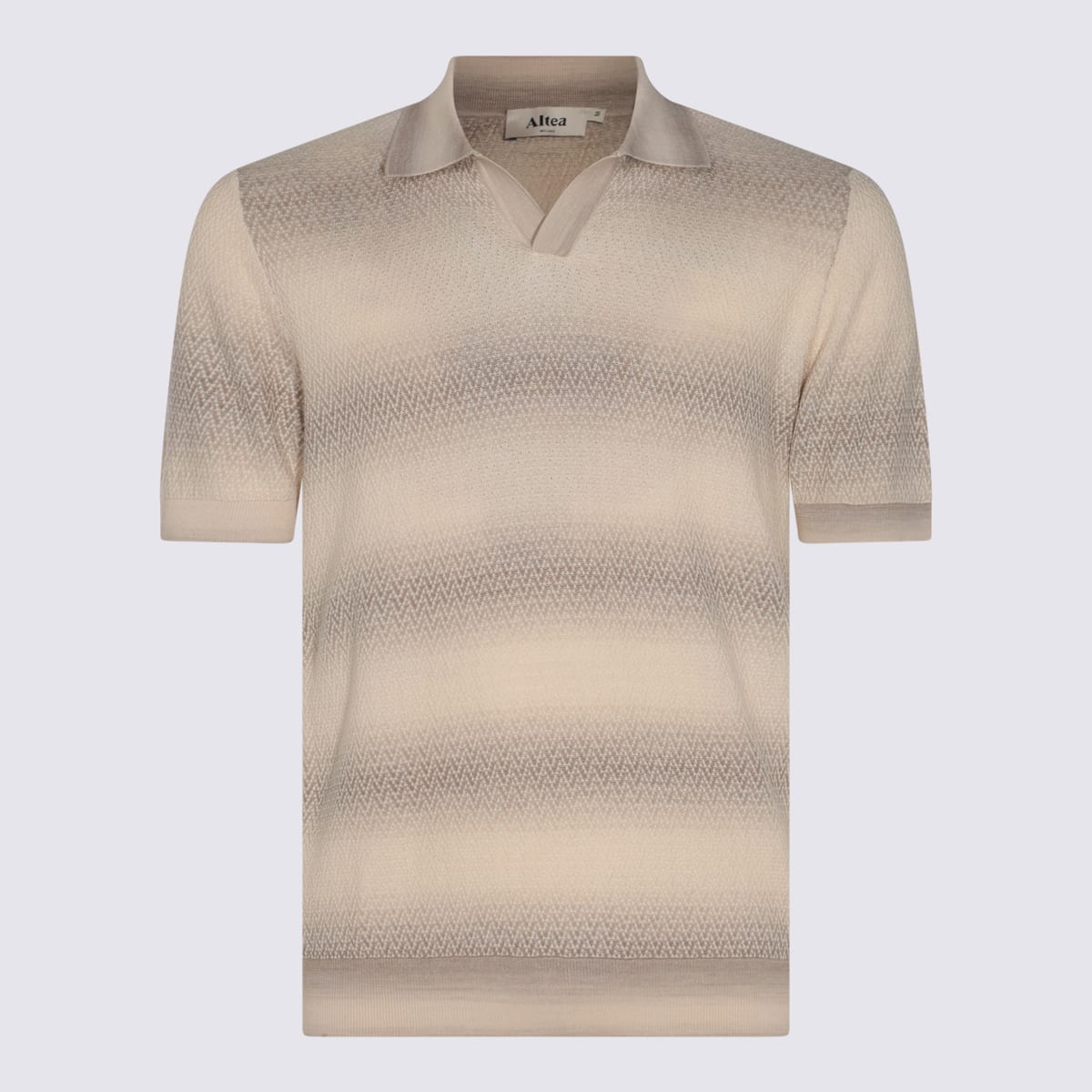 Altea Beige Cotton Polo Shirt