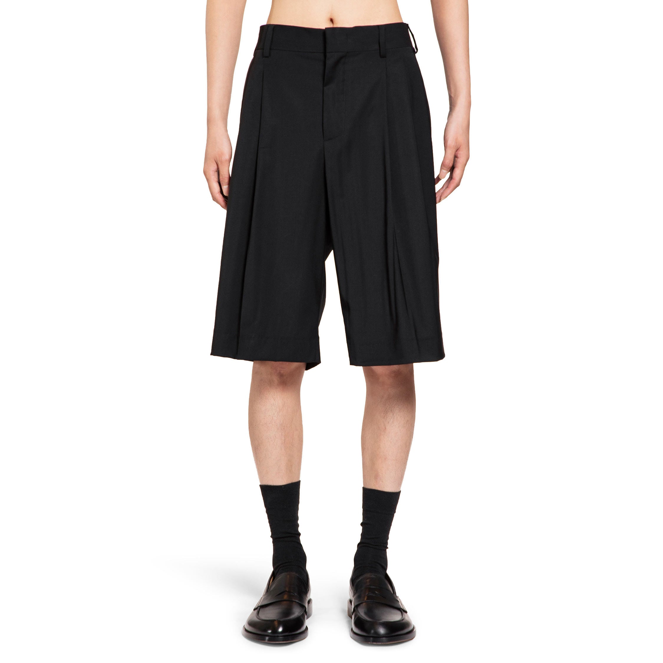 LANEUS MAN BLACK SHORTS & SKIRTS