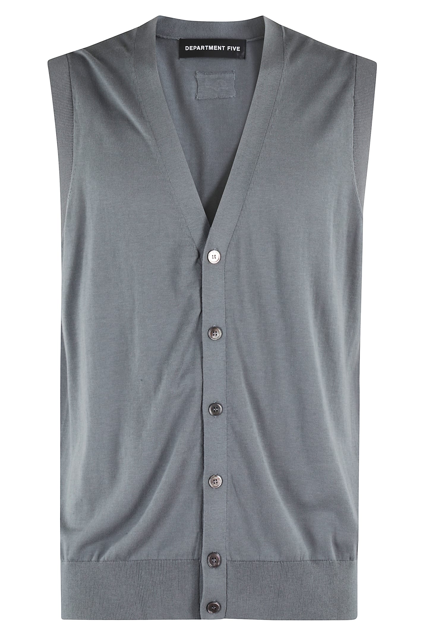 Department Five Yssa Gilet In Maglia Bottoni Cot Seta