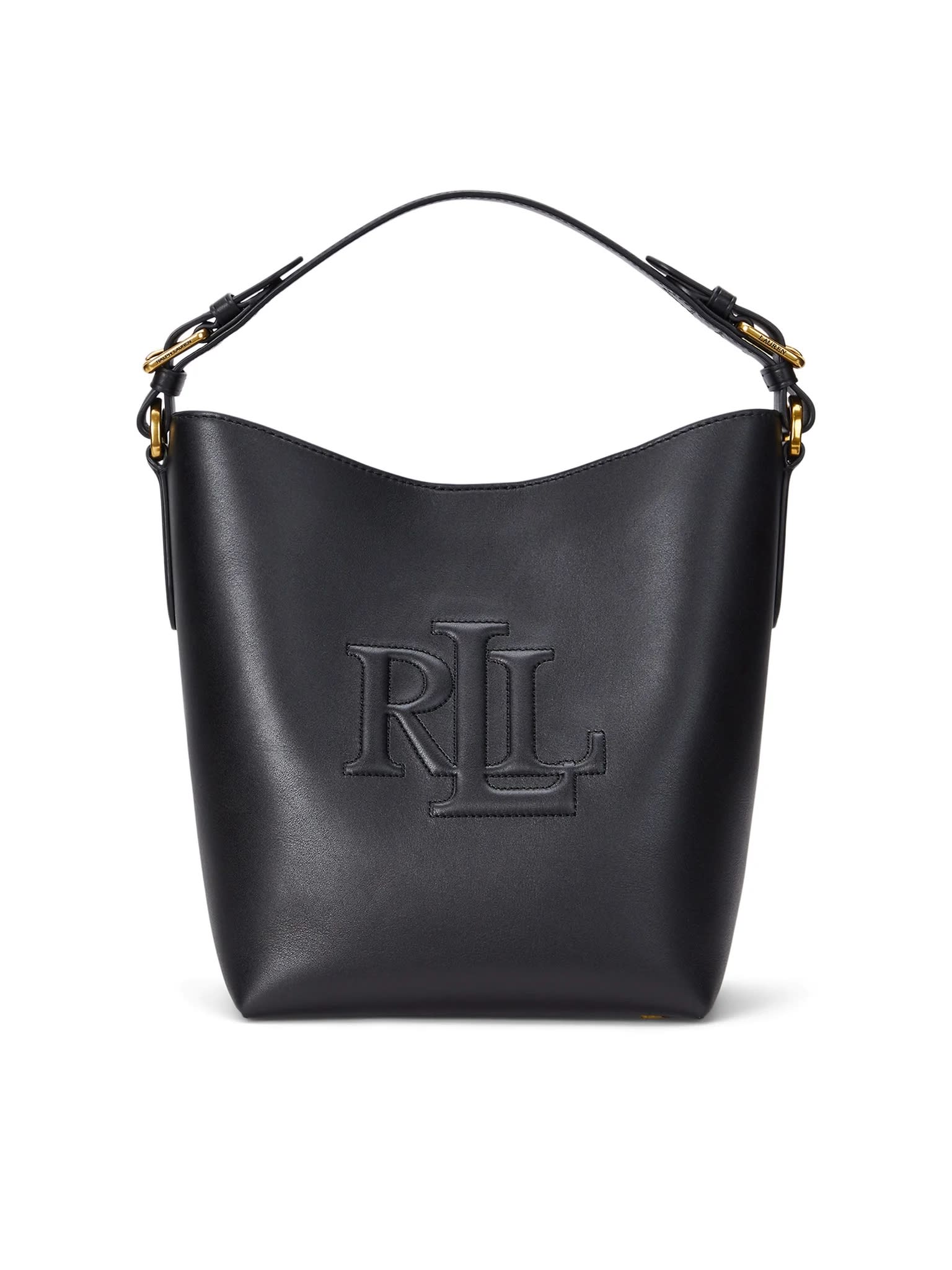 Polo Ralph Lauren Witley 中号黑色水桶包