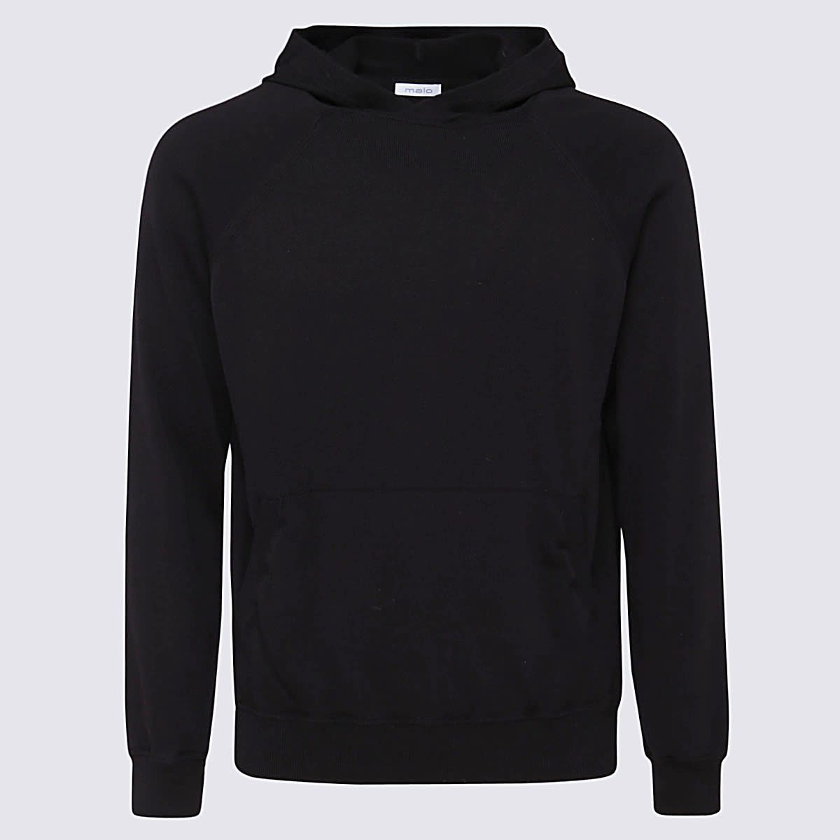 Malo Black Cotton Sweatshirt