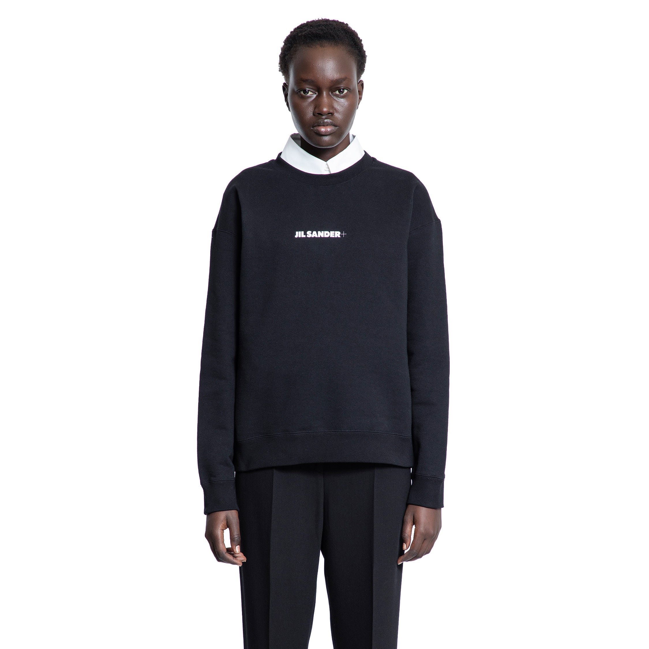JIL SANDER WOMAN BLACK SWEATSHIRTS
