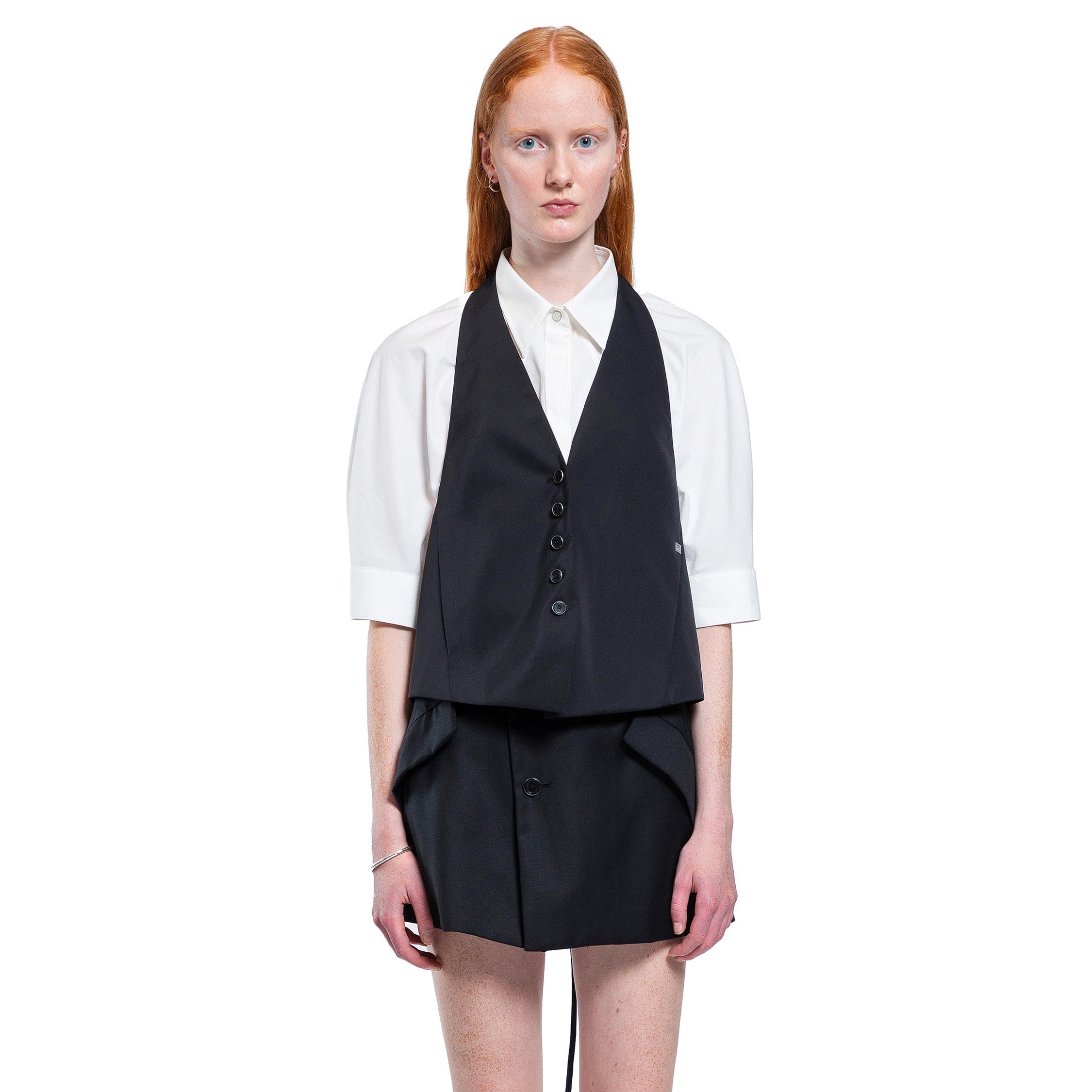 HELMUT LANG WOMAN BLACK VESTS