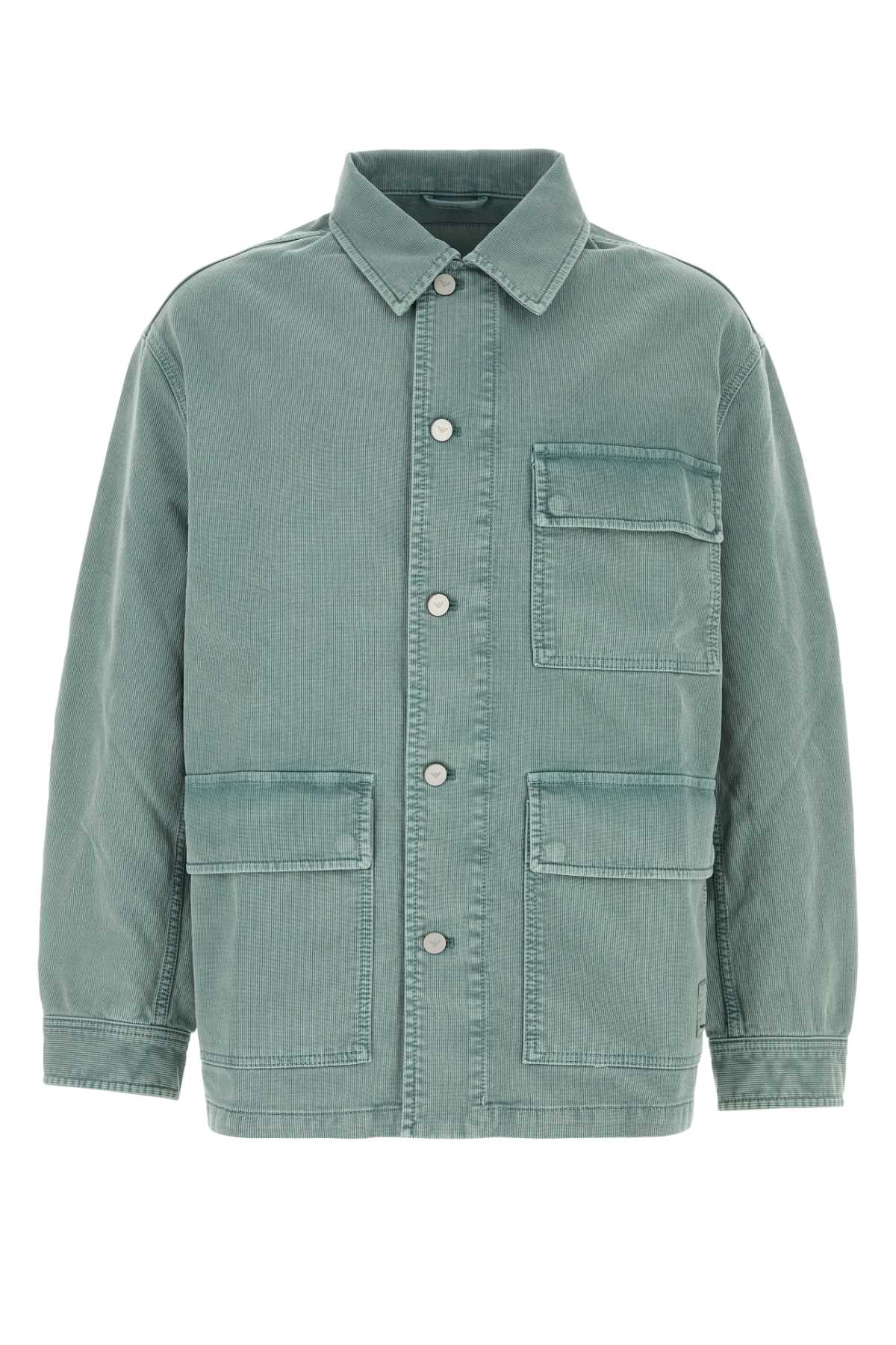 Emporio Armani 浅蓝色弹力棉夹克
