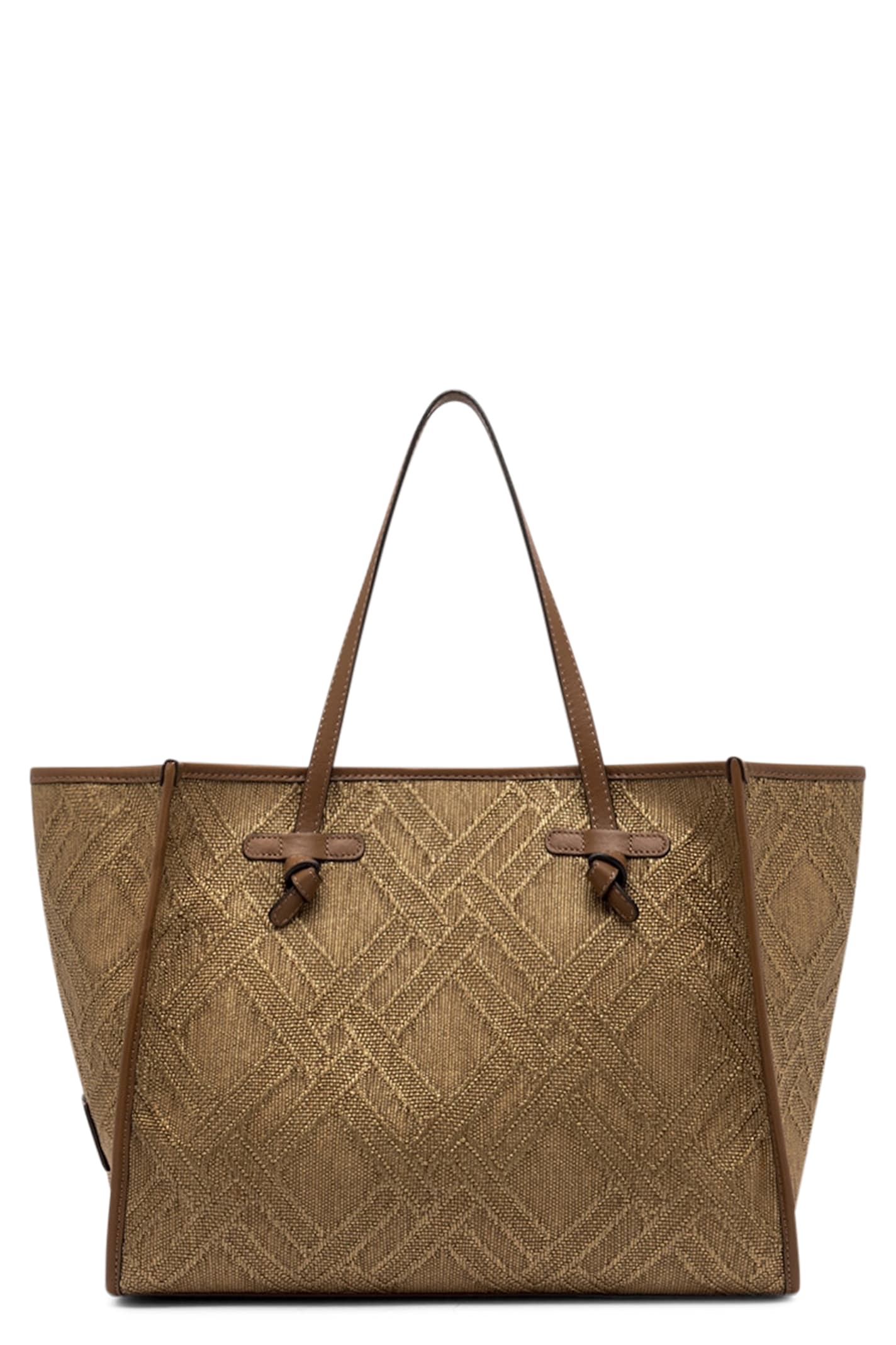 Gianni Chiarini Marcella 帆布皮革购物袋