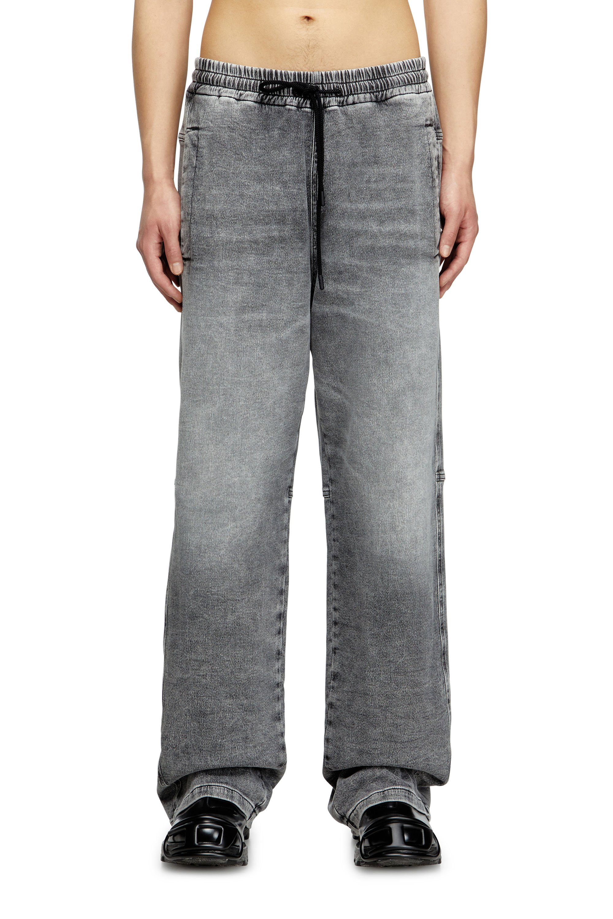 Diesel - Relaxed D-Martyans Track Denim - Jeans - Unisex - Black