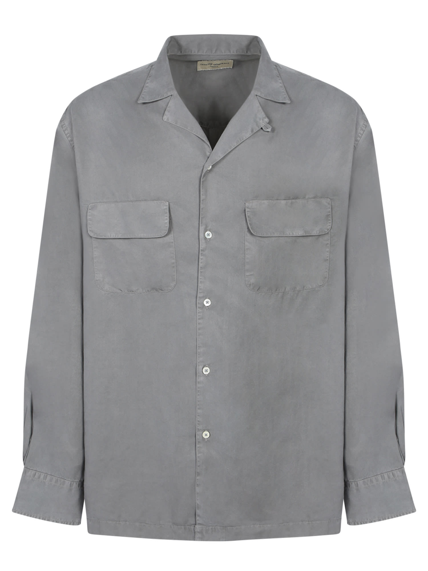 Officine Générale 青绿色天丝衬衫