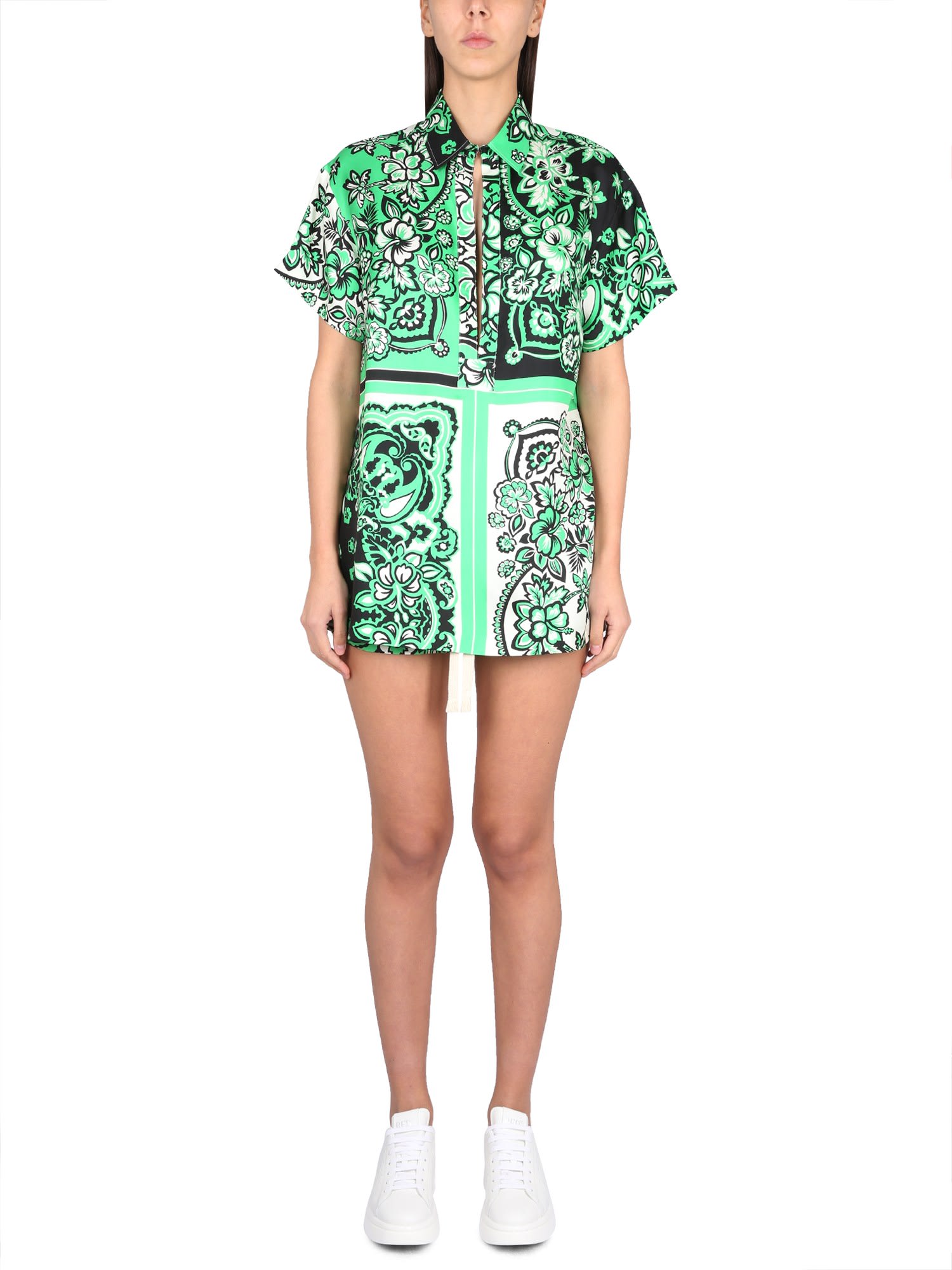 RED Valentino 方形印花方巾衬衫