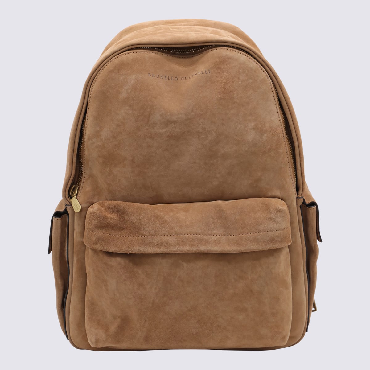 Brunello Cucinelli Brown Leather Backpack