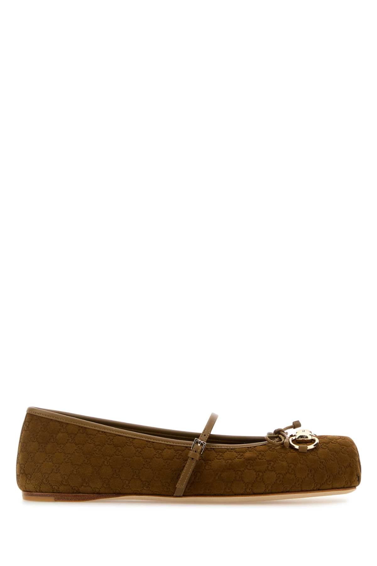 Gucci Biscuit Suede Ballerinas